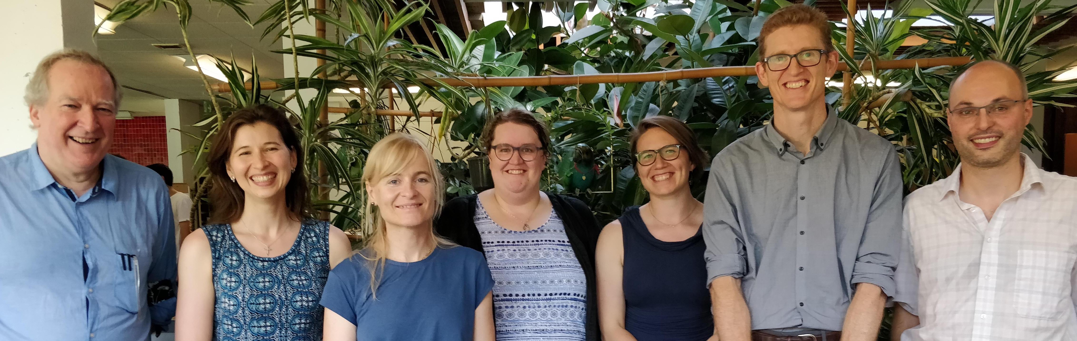 The PhD jury and me post-defence! Left to right: Prof. Stéphane Udry, Prof. Aline Vidotto, Dr. Mirka Dessauges, brand new Dr. Helen Giles, Dr. Heather Cegla, Dr. Dan Bayliss & Dr. Christophe Lovis